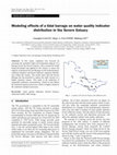 Modeling effects of a tidal barrage on water quality indicator distribution in the Severn Estuary Cover Page