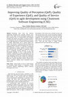 Improving Quality of Perception (QoP), Quality of Experience (QoE), and Quality of Service (QoS) in agile development using Cleanroom Software Engineering (CSE) Cover Page