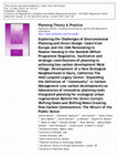 Integrated planning for ecological urban regeneration Cover Page