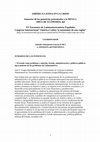 Research paper thumbnail of XV Encuentro de Latinoamericanistas Españoles: América Latina: la Autonomía de una Región. Sesión “América Latina en las crisis”