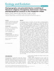 Research paper thumbnail of Phylogeography and palaeodistribution modelling of NassauviasubgenusStrongyloma(Asteraceae): exploring phylogeographical scenarios in the Patagonian steppe