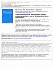 Research paper thumbnail of Visual hallucinations of autobiographic memory and asomatognosia: a case of epilepsy due to brain cysticercosis