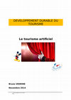 tourisme artificiel Cover Page