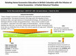 Research paper thumbnail of Relating Home Economics Education in British Columbia with the Mission of Home Economics:  A Partial Historical Timeline