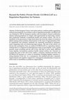 Research paper thumbnail of Beyond the Public–Private Divide: GLOBALGAP as a Regulation Repository for Farmers