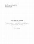 Coalition Size Matters - Explaining variations in severity of state repression in Tunisia and Syria during the Arab spring Cover Page