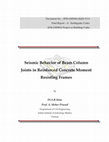 Seismic Behavior of Beam Column Joints in Reinforced Concrete Moment Resisting Frames Cover Page