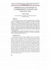 Research paper thumbnail of Terminological Dictionary as a Comprehensive Cognitive and Linguistic Tool