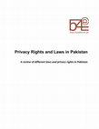 Privacy Laws and the Internet in Pakistan Cover Page