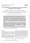 In vitro susceptibility of recent antibiotic-resistant urinary pathogens to ertapenem and 12 other antibiotics Cover Page