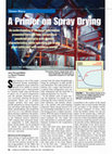 Research paper thumbnail of GEA Niro Cover Story Feature Report A Primer on Spray Drying