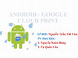 Research paper thumbnail of Nhom11 Google Cloud Print