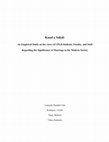 Research paper thumbnail of Kasal o Sakal: An Empirical Study on the views of UPLB Students, Faculty, and Staff Regarding the Significance of Marriage in the Modern Society