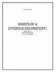 RIGHTS OF A JUVENILE DELINQUENT IN INDIA Cover Page