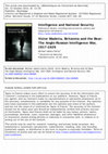 Research paper thumbnail of Review of Victor Madeira, Britannia and the Bear: The Anglo-Russian Intelligence War, 1917-1929.  Intelligence & National Security, automne 2014