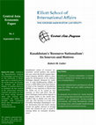 Research paper thumbnail of Kazakhstan’s “Resource Nationalism”: Its Sources and Motives