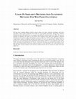 Research paper thumbnail of USAGE OF SIMILARITY METHODS AND CLUSTERING METHODS FOR WEB PAGES CLUSTERING