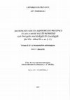 Research paper thumbnail of Recherches sur les amphores de Provence et de basse vallée du Rhône aux périodes archaïque et classique (fin VIIe -début IVe s. av. J.-C.). Volume II (1) : la documentation archéologique ; Tome 1 : Marseille. 