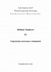 Research paper thumbnail of Debiuty Naukowe IV. Lingwistyka stosowana w badaniach