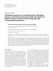 Simultaneous analysis of Losartan Potassium, Amlodipine Besylate and Hydrochlorothiazide in bulk and in tablets by HPTLC with UV absorption densitometry Cover Page