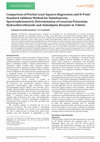 comparison of PLS regression and HPSAM for simultaneous spectrophotometric determination of Losartan potassium, Hydrochlorothiazide and Amlodipine besylate in tablets Cover Page