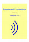 Research paper thumbnail of Language and Psychoanalysis Volume 2 Issue 1 (2013)