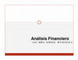 Análisis Financiero Cover Page