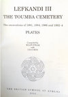 Research paper thumbnail of Lefkandi III The Toumba Cemetery PLATES