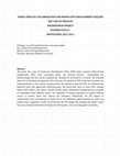 Research paper thumbnail of PUBLIC-PRIVATE COLLABORATION FOR PRODUCTIVE DEVELOPMENT POLICIES  THE CASE OF URUGUAY. long version non edited 