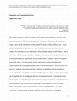 Research paper thumbnail of Singularity and Transnational Poetics