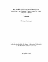 Research paper thumbnail of The obsidian sources and distribution systems emanating from Gaua and Vanua Lava in the Banks Islands of Vanuatu