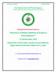  Second National Seminar on Relevance of Modern Methods of Studies in Unani Medicine on 27 & 28 November 2014 and a Pre-Conference Workshop on  Proficiency in Advanced Instrumental Method of Analysis on 26 Nov.2014 Cover Page