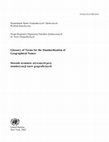 Research paper thumbnail of Słownik terminów używanych przy standaryzacji nazw geograficznych [angielsko-polski] =  Glossary of Terms for the Standardization of Geographical Names [English-Polish]