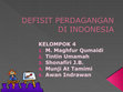 Research paper thumbnail of DEFISIT PERDAGANGAN DI INDONESIA