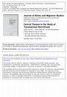 Central Themes in the Study of Transnational Parenthood Cover Page