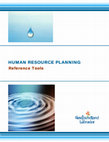 HUMAN RESOURCE PLANNING Reference Tools HUMAN RESOURCE PLANNING Reference Tools Cover Page