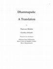 Research paper thumbnail of Dhammapada_ translation