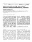 Research paper thumbnail of A conserved C-terminal domain of EFA6-family ARF6- guanine nucleotide exchange factors induces lengthening of microvilli-like membrane protrusions