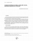 “O Arquivo Histórico da Família Lucena (séc. XVII-XX). Descrição Arquivística e Catálogo”. Actas do 3º Congresso Internacional “Casa Nobre um Património para o Futuro”. Arcos de Valedevez, Setembro 2013, p.444-465. Cover Page