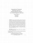 Research paper thumbnail of Expanding the traditional diagnostic interview : Gathering migration history via a cultural diagnostic interview.