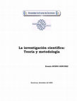 La investigación científica: Teoría y metodología Cover Page