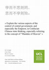 Research paper thumbnail of The Mandate of Heaven & Chinese Bureaucracy