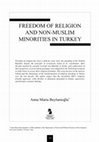 Research paper thumbnail of FREEDOM OF RELIGION AND NON-MUSLIM MINORITIES IN TURKEY