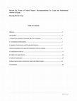 Research paper thumbnail of Beyond the Events of Tahrir Square:Recomendations for Legal and Constitutional reforms in Egypt