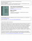 Research paper thumbnail of Book Review: Robert Moses and the Modern City: The Transformation of New York. Journal of Architecture vol.13 no 4 2008