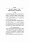 Research paper thumbnail of Approaching Transnational Political History: The Role of Non-State Actors in Post-Ottoman State-Formation