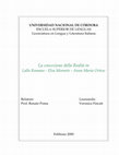 La concezione della Realtà in Lalla Romano - Elsa Morante - Anna Maria Ortese Cover Page