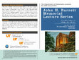 Research paper thumbnail of 44th Annual Barrett Lecture Series