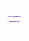 HILDA MARCHIORI - PSICOLOGÍA CRIMINAL Cover Page