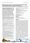 Research paper thumbnail of Reporting on the Seminar - Risk Interpretation and Action (RIA): Decision Making Under Conditions of Uncertainty